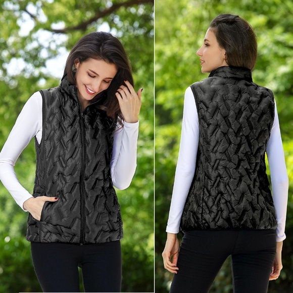 Tangerine Jackets & Blazers - TANGERINE BNWT Puffer Vest Quilted Black